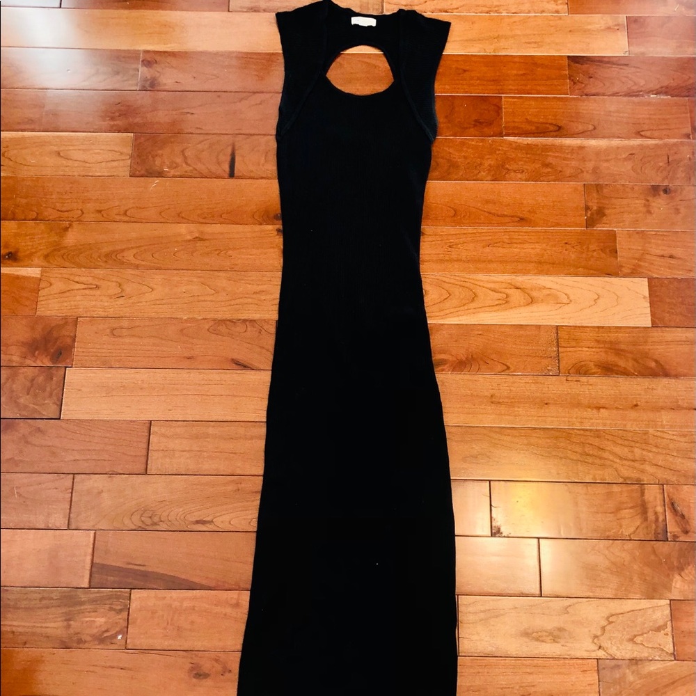 Black MIDI Bodycon Dress